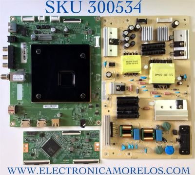 KIT DE TARJETAS PARA TV INSIGNIA 4K UHD SMART TV / NUMERO DE PARTE MAIN GXKCB02K023 / 715G9566-M01-B00-005T / T-CON CV500U1-T01-CB-2 / E3CCBB50000 / FUENTE PLTVIY301XXGA / 715G9519-P02-002-003M / PANEL TPT500B5-U1T01.D REV:S04AE / MODELO NS-50DF711SE21